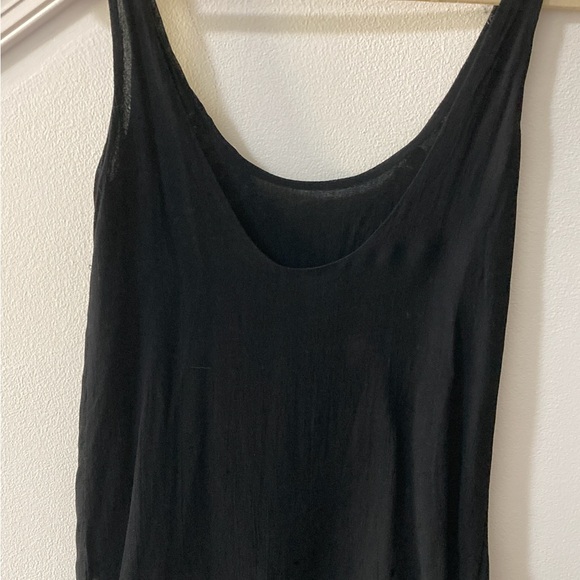 Embroidered Sleeveless Blouse H&M Sz 4 Black - Picture 5 of 5